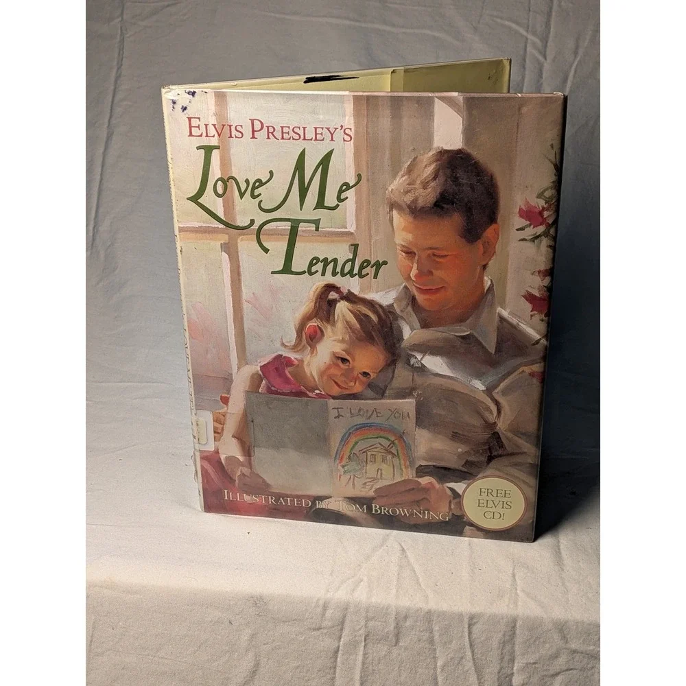 Elvis Presley Love Me Tender Childrens Book Hardcover Tom Browning CD Included